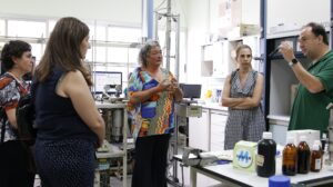 The ceiA3 learns about the work of agri-food research and innovation during a visit to the UCA at...